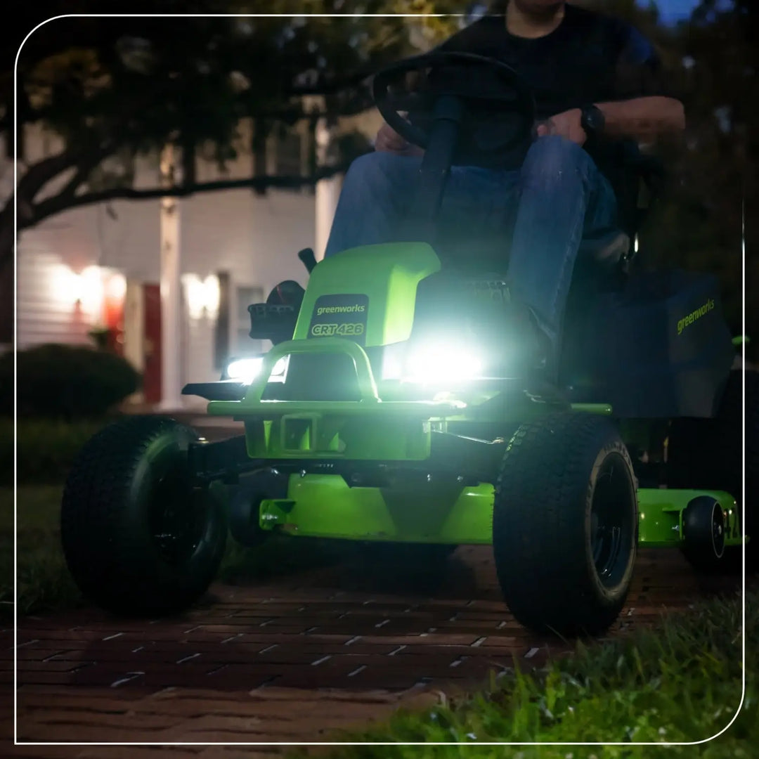 60V 42" Cordless Battery CrossoverT Riding Lawn Mower, (4) 8.0 Ah Batteries and 600W Wall Charger, CRT4262