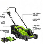 Load image into Gallery viewer, 24V 13" Cordless Battery BL Push Lawn Mower: 4.0 Ah Battery and Charger, LM1312