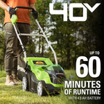 Load image into Gallery viewer, 40V 14" Cordless Battery Push Lawn Mower: 4.0 Ah Battery and Charger, LM1404
