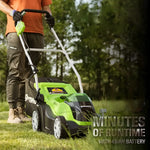 Load image into Gallery viewer, 40V 14" Cordless Battery Push Lawn Mower: 4.0 Ah Battery and Charger, LM1404