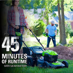 Load image into Gallery viewer, 40V 21" Cordless Battery Brushless Push Lawn Mower: 5.0 Ah USB Battery and Charger, LM2104