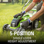 Load image into Gallery viewer, 40V 14" Cordless Battery Push Lawn Mower: 4.0 Ah Battery and Charger, LM1404