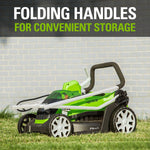 Load image into Gallery viewer, 40V 14" Cordless Battery Push Lawn Mower: 4.0 Ah Battery and Charger, LM1404