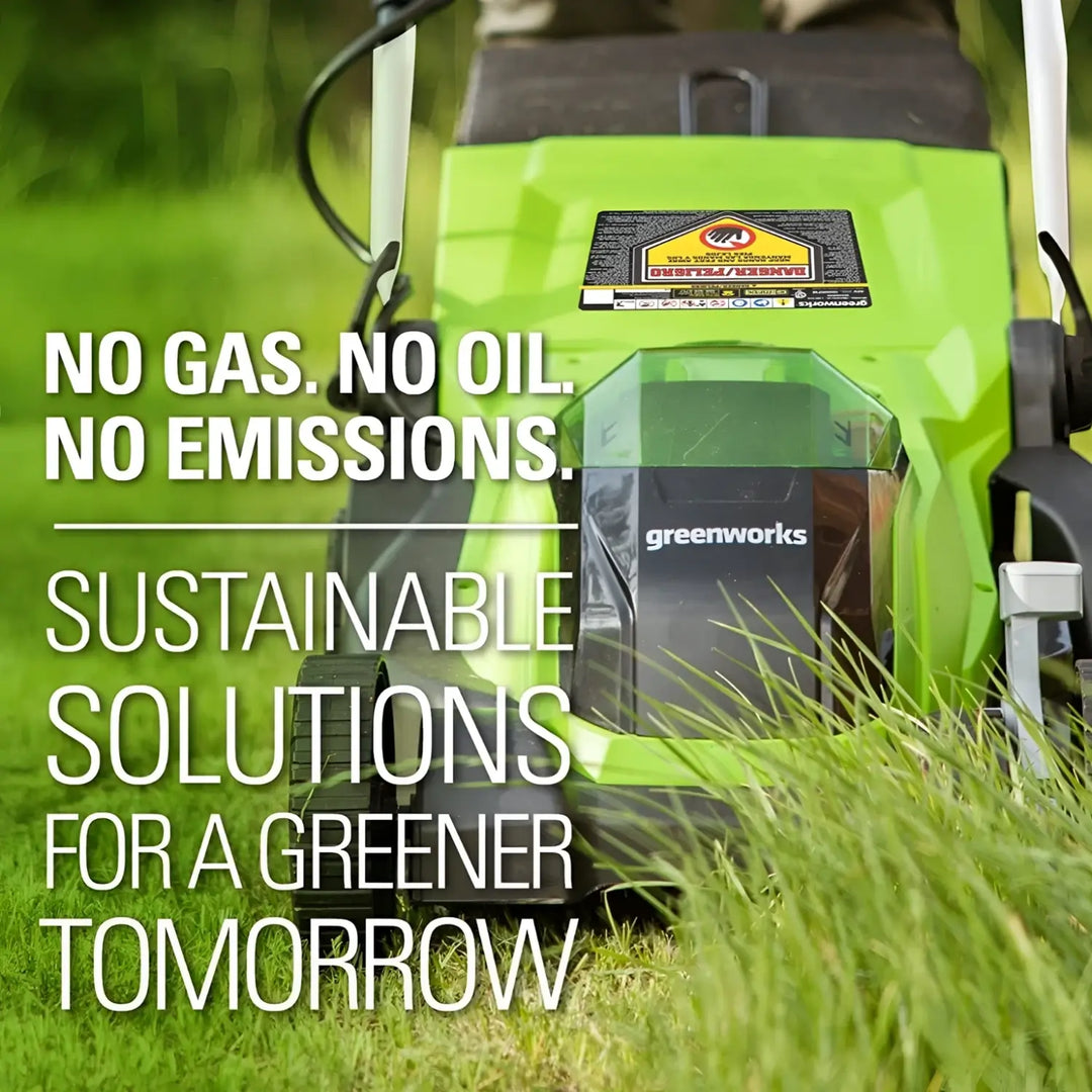 40V 14" Cordless Battery Push Lawn Mower: 4.0 Ah Battery and Charger, LM1404