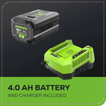 Load image into Gallery viewer, 80V 21" Cordless Battery 4-in-1 Push Lawn Mower: 4.0 Ah Battery and Charger, LM2108