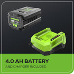 Load image into Gallery viewer, OPEN BOX 80V 21" Cordless Battery 4-in-1 Self-Propelled Lawn Mower: 4.0 Ah Battery and Charger, LM2108S