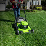 Load image into Gallery viewer, 48V (24V x 2) 21" Cordless Battery Self-Propelled Lawn Mower w/ Two (2) 5.0Ah USB Batteries &amp; Dual Port Charger, LM2112S