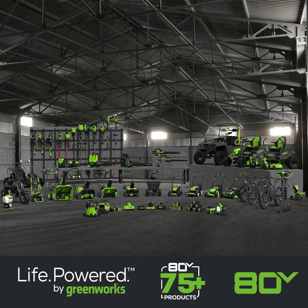 80V 25" Cordless Battery Dual Blade Self-Propelled Mower: 4.0 Ah Battery and Rapid Charger, LM2508S