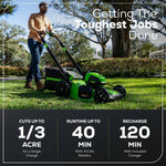 Load image into Gallery viewer, 40V 20" Cordless Battery 4-in-1 Push Lawn Mower: 4.0 Ah Battery and 2A Charger, LM2054