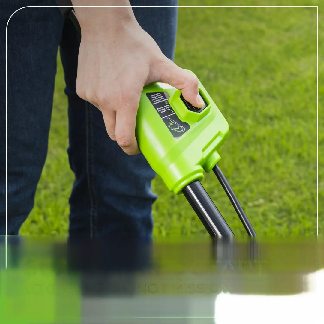 40V 19" Cordless Battery Push Lawn Mower: 5.0 Ah USB Battery and Charger, LM1934