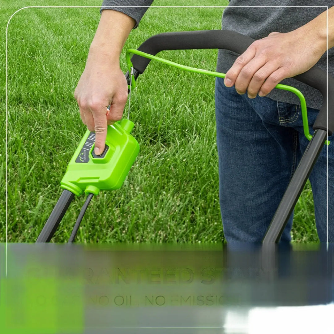 40V 16" Cordless Battery Brushless Push Lawn Mower: 4.0 Ah Battery and Charger, LM1624
