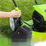 Load image into Gallery viewer, 40V 19" Cordless Battery Push Lawn Mower: 5.0 Ah USB Battery and Charger, LM1934