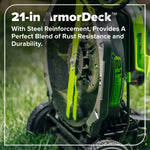 Load image into Gallery viewer, 80V 21" Cordless Battery 4-in-1 Self-Propelled Mower: (1) 4.0Ah,(1) 2.0Ah Batteries &amp; 2A Charger, LM2108S