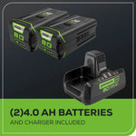 Load image into Gallery viewer, 80V 21" Cordless Battery 4-in-1 Self-Propelled Mower w/ (2) 4.0Ah Batteries &amp; Charger, LM2118S
