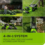 Load image into Gallery viewer, OPEN BOX 60V 21" Cordless Battery Self-Propelled Lawn Mower: (2) 4.0 Ah Batteries and Dual-Port Charger, LM2116S