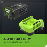 Load image into Gallery viewer, 80V 21" GEN 2 Cordless Battery 4-in-1 Push Lawn Mower (Auto Switch): 4.0 Ah Battery and Charger, LM2118
