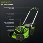 Load image into Gallery viewer, OPEN BOX 60V 21" Cordless Battery Push Lawn Mower: 5.0 Ah Battery and Charger, LM2116