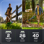 Load image into Gallery viewer, 60V 42" Cordless Battery CrossoverZ Zero Turn Riding Lawn Mower 3-Tool Combo Kit, (6) 8Ah Batteries, One(1) 2.5 Ah Battery and (4) Chargers