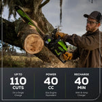 Load image into Gallery viewer, 60V 54" MaximusZ Zero Turn Riding Mower 4PC Combo Kit with (2) 20.0 Ah: (2) 8.0 Ah: (2) 4.0 Ah and (1)2.5 Ah Batteries and (2) Charger