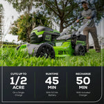 Load image into Gallery viewer, OPEN BOX 60V 21" Cordless Battery Push Lawn Mower: 5.0 Ah Battery and Charger, LM2116