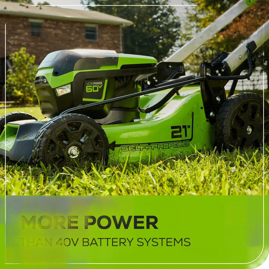60V 21" Cordless Battery Self-Propelled Lawn Mower w/ Two (2) 4.0Ah Batteries & Dual Port Charger, LM2116S