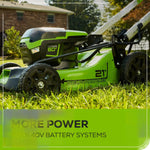 Load image into Gallery viewer, OPEN BOX 60V 21" Cordless Battery Self-Propelled Lawn Mower: (2) 4.0 Ah Batteries and Dual-Port Charger, LM2116S