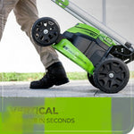 Load image into Gallery viewer, 60V 25" Cordless Battery Dual Blade Self-Propelled Lawn Mower w/ Two (2) 4.0Ah Batteries &amp; Dual-Port Charger, LM2516S