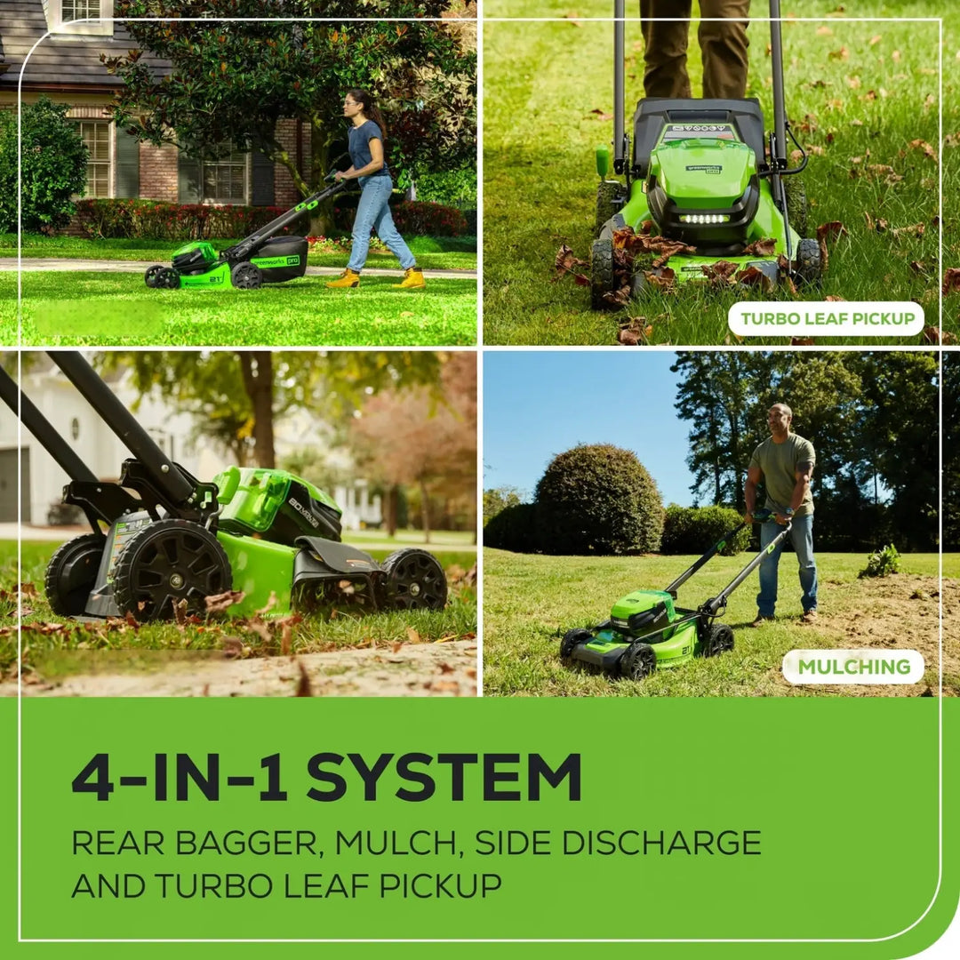 80V 21" Cordless Battery 4-in-1 Self-Propelled Mower w/ (2) 4.0Ah Batteries & Charger, LM2118S