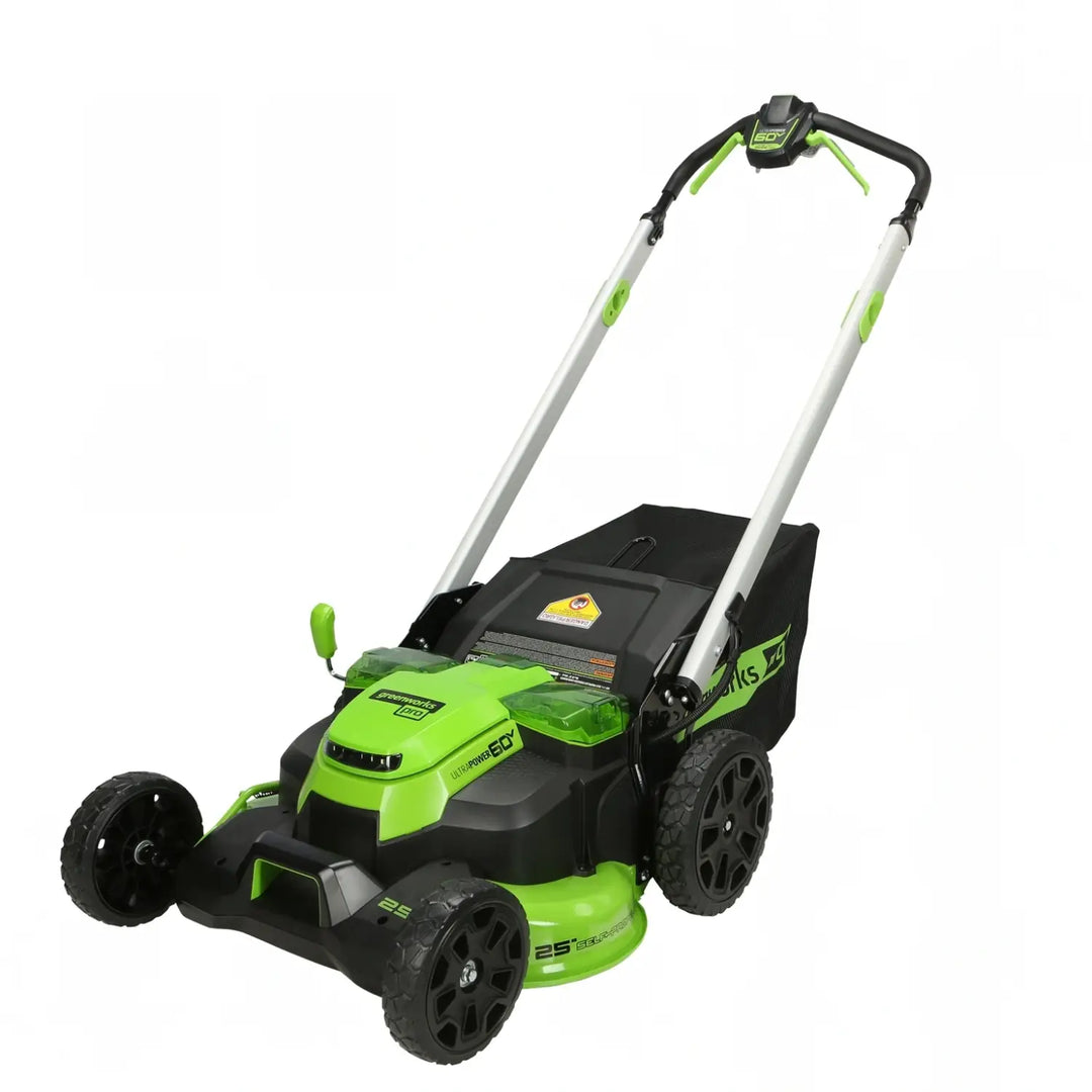 60V 25" Cordless Battery Dual Blade Self-Propelled Lawn Mower w/ Two (2) 4.0Ah Batteries & Dual-Port Charger, LM2516S