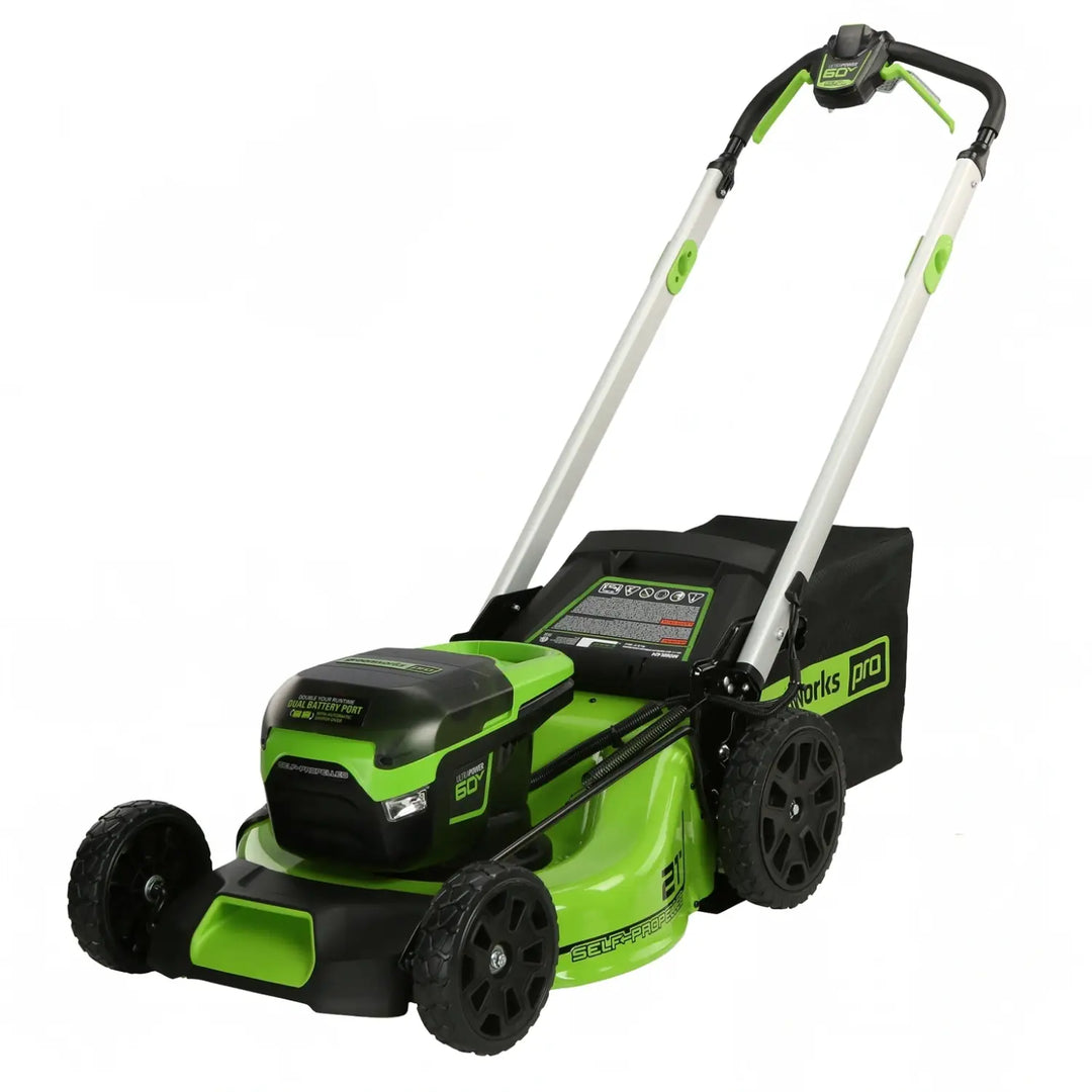 OPEN BOX 60V 21" Cordless Battery Self-Propelled Lawn Mower: (2) 4.0 Ah Batteries and Dual-Port Charger, LM2116S