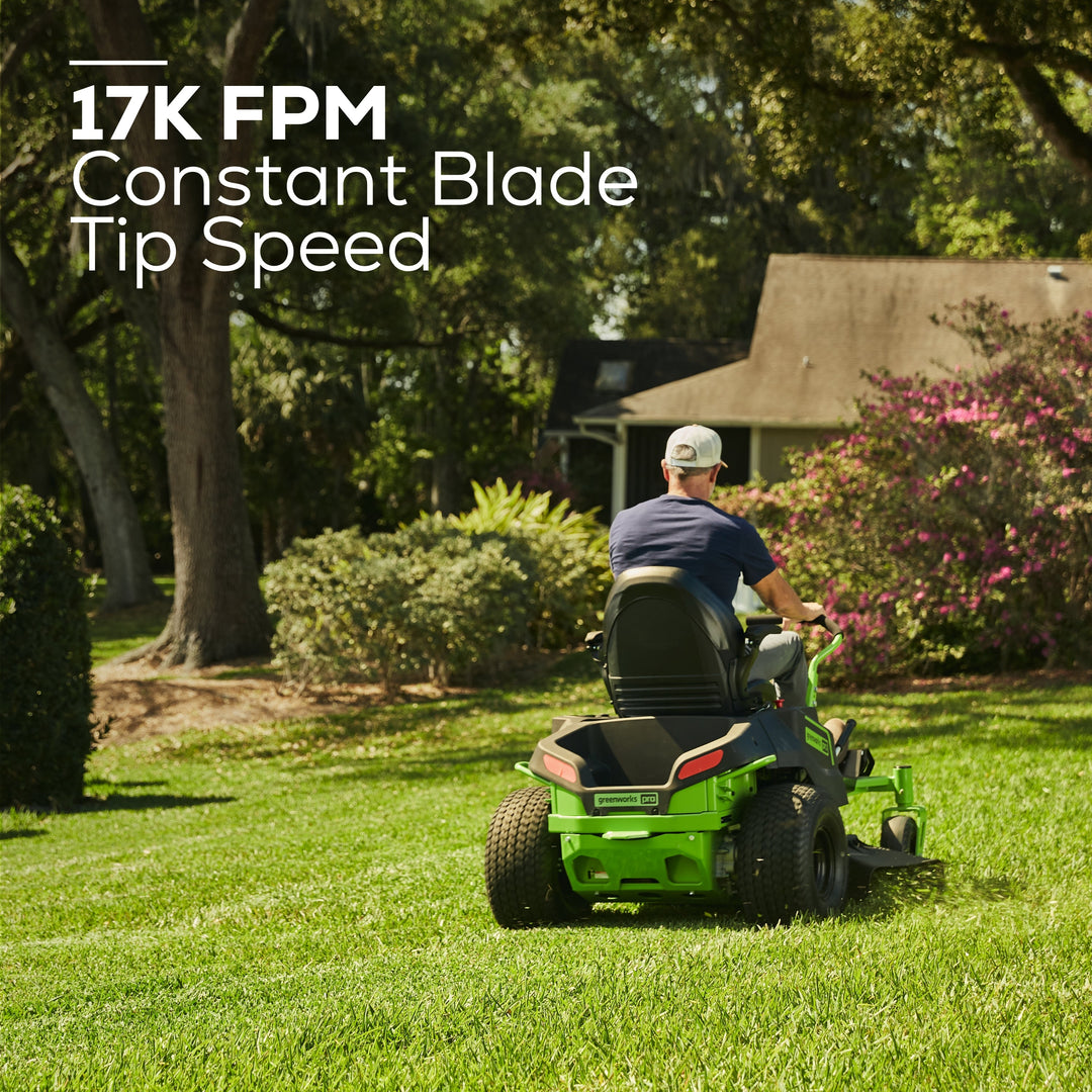 80V 42" Cordless Battery CrossoverT Riding Lawn Mower w/ Six (6) 5.0Ah Batteries and Three (3) Dual Port Turbo Chargers, CRZ4281