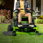 Load image into Gallery viewer, 80V 42" Cordless Battery CrossoverT Riding Lawn Mower w/ Six (6) 5.0Ah Batteries and Three (3) Dual Port Turbo Chargers, CRZ4281