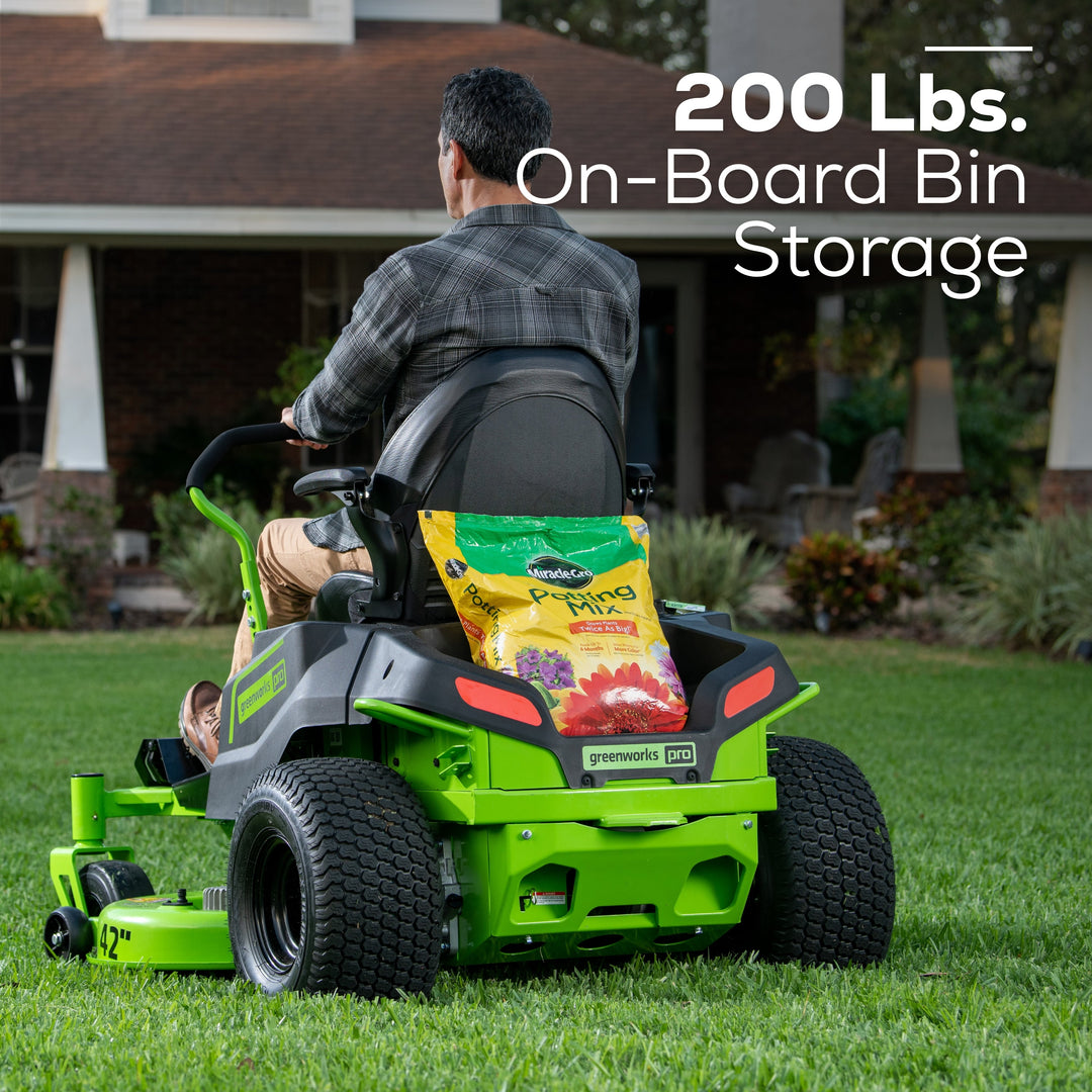 80V 42" Cordless Battery CrossoverT Riding Lawn Mower w/ Six (6) 5.0Ah Batteries and Three (3) Dual Port Turbo Chargers, CRZ4281