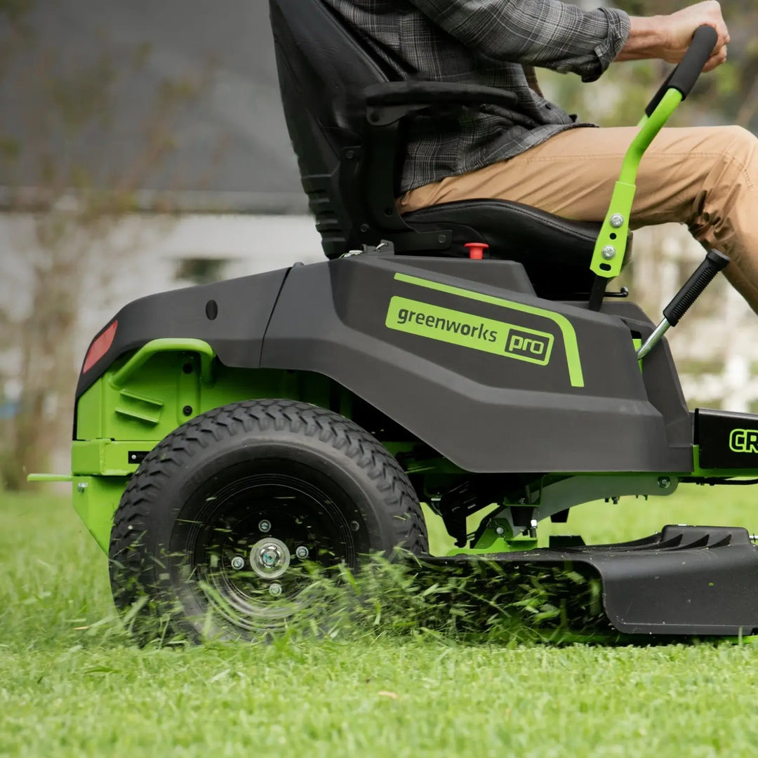 80V 42" Cordless Battery CrossoverT Riding Lawn Mower w/ Six (6) 5.0Ah Batteries and Three (3) Dual Port Turbo Chargers, CRZ4281