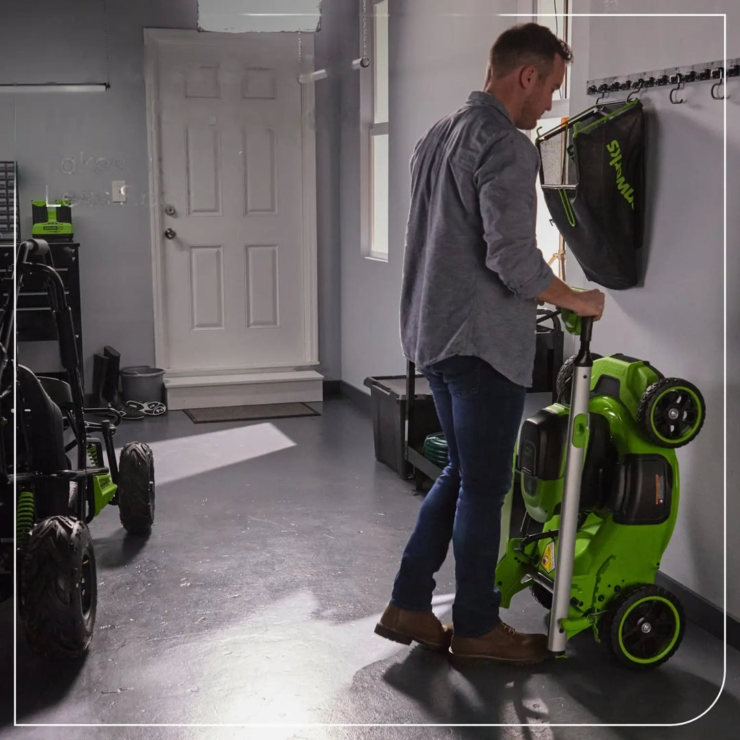 60V 21" Cordless Battery Dual Blade Self-Propelled Mower, (1) 8Ah battery and 6A Charger, LM2146S