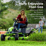 Load image into Gallery viewer, RENEWED 60V 42" Cordless Battery CrossoverT Riding Lawn Mower, (4) 8.0 Ah Batteries and (2) Dual-Port Turbo Chargers, CRT4262