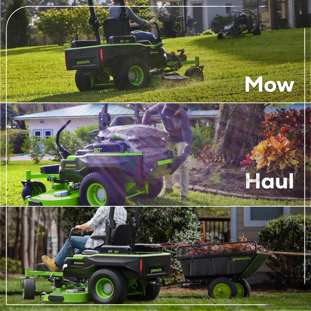 60V 54" MaximusZ Zero Turn Riding Mower: (2) 20.0 Ah (2) 8.0 Ah and (2) 4.0 Ah Batteries and 1.5kW Charger, MZ5461