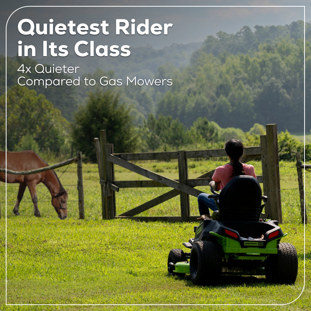 60V 42" Cordless Battery CrossoverT Riding Lawn Mower, (4) 8.0 Ah Batteries and (2) Dual-Port Turbo Chargers, CRT4262