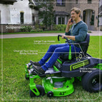 Load image into Gallery viewer, RENEWED 60V 42" Electric CrossoverZ Zero Turn Mower with (6) 8 Ah Batteries and (3) Dual-Port Turbo Chargers, CRZ4261