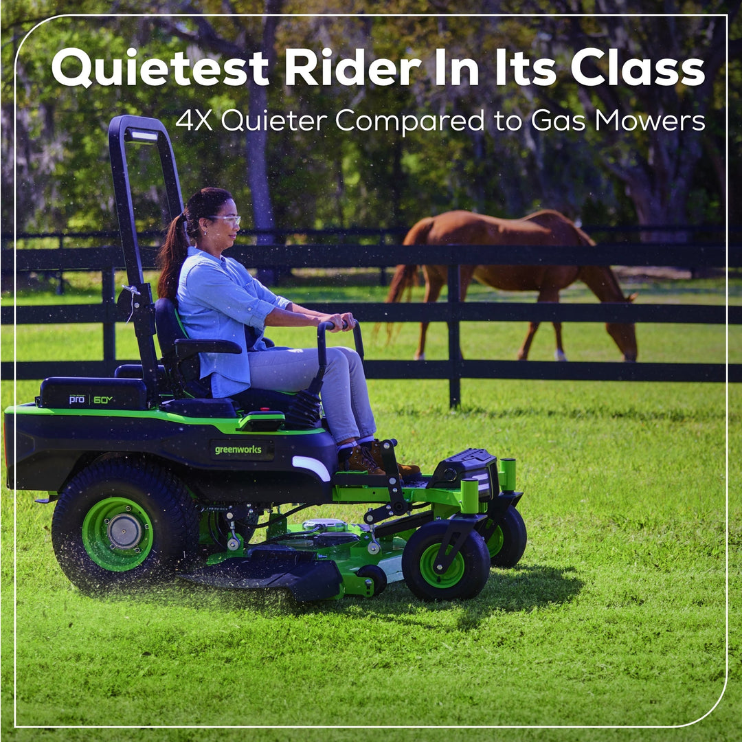 60V 54" MaximusZ Zero Turn Riding Mower 3PC Combo Kit with (2) 20.0 Ah: (2) 8.0 Ah: (2) 4.0 Ah and (1)2.5 Ah Batteries and (2) Charger