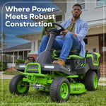 Load image into Gallery viewer, 60V 30” CrossoverT Riding Lawn Tractor with (2) 8.0 Ah, (2) 4.0 Ah Batteries &amp; 600-Watt Charger, CRT3061