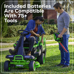 Load image into Gallery viewer, 60V 30" CrossoverT Riding Lawn Tractor 3PC Combo Kit, Two 8.0 Ah Batteries, Two 4.0 Ah Batteries, One 2.5 Ah Battery and Two Chargers