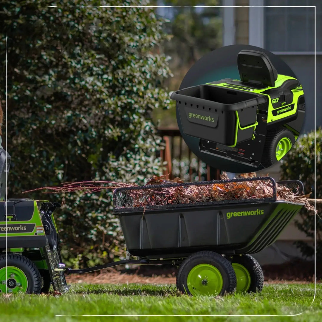 60V 30” CrossoverT Riding Lawn Tractor with (2) 8.0 Ah, (2) 4.0 Ah Batteries & 600-Watt Charger, CRT3061