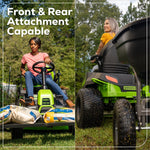 Load image into Gallery viewer, RENEWED 60V 42" Cordless Battery CrossoverT Riding Lawn Mower, (4) 8.0 Ah Batteries and (2) Dual-Port Turbo Chargers, CRT4262
