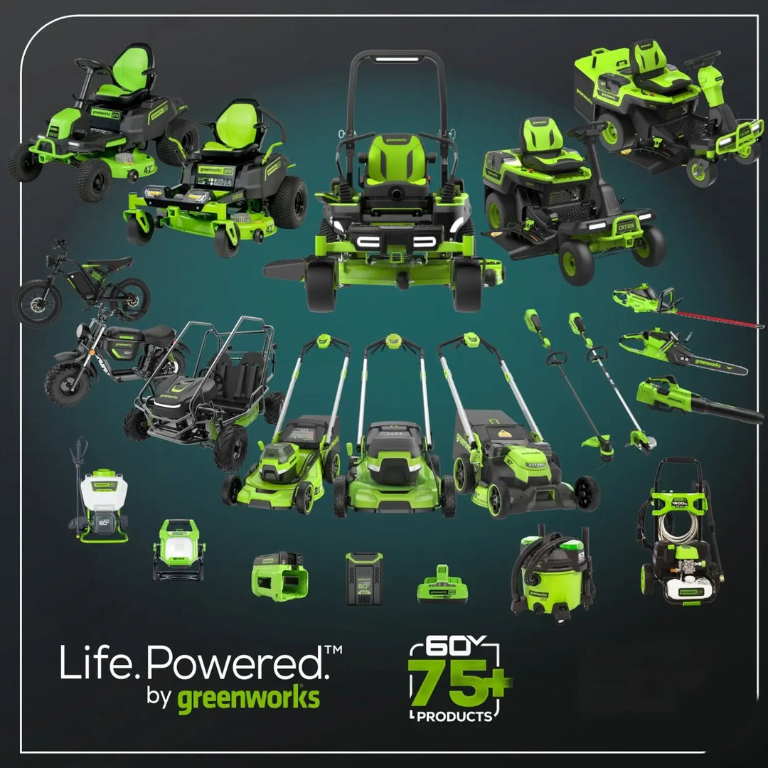 60V 42” Electric CrossoverZ Zero Turn Mower with (6) 8 Ah Batteries and (3) Dual Port Turbo Chargers, CRZ4261