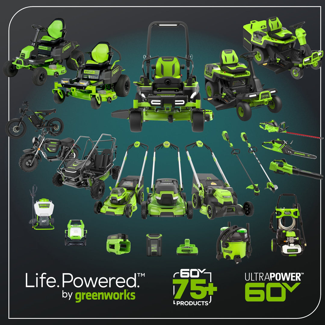 60V 42" Electric CrossoverZ Zero Turn Mower with (4) 8 Ah Batteries and (2) Dual-Port Turbo Chargers, CRZ4262