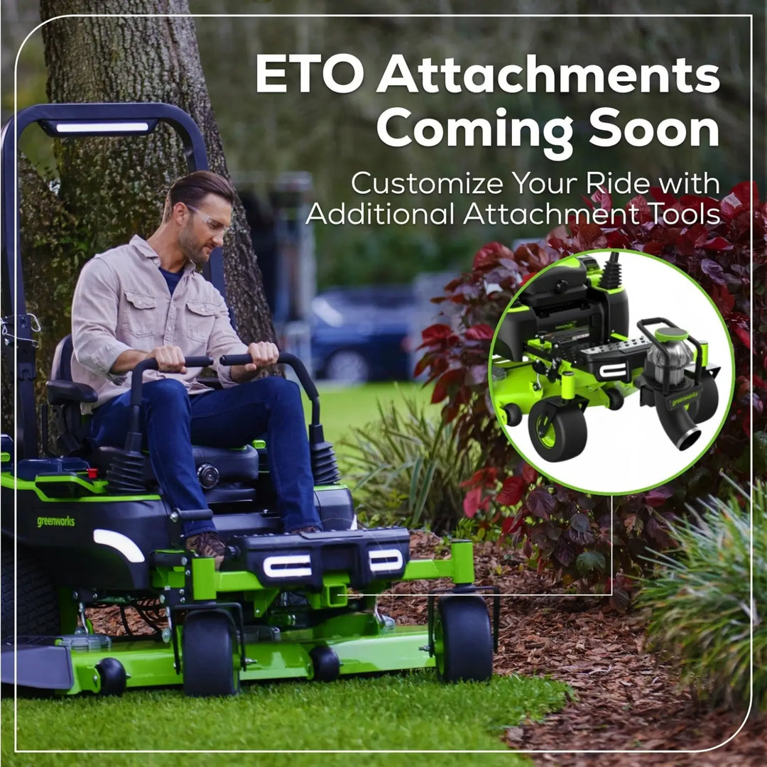 60V 54" MaximusZ Zero Turn Riding Mower 3PC Combo Kit with (2) 20.0 Ah: (2) 8.0 Ah: (2) 4.0 Ah and (1)2.5 Ah Batteries and (2) Charger