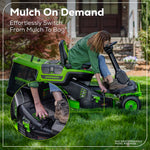 Load image into Gallery viewer, 60V 30" CrossoverT Riding Lawn Tractor 3PC Combo Kit, Two 8.0 Ah Batteries, Two 4.0 Ah Batteries, One 2.5 Ah Battery and Two Chargers