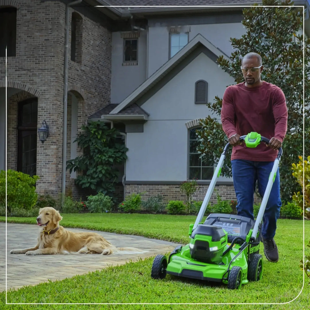 60V 21" Cordless Battery Dual Blade Self-Propelled Mower, (1) 8Ah battery and 6A Charger, LM2146S