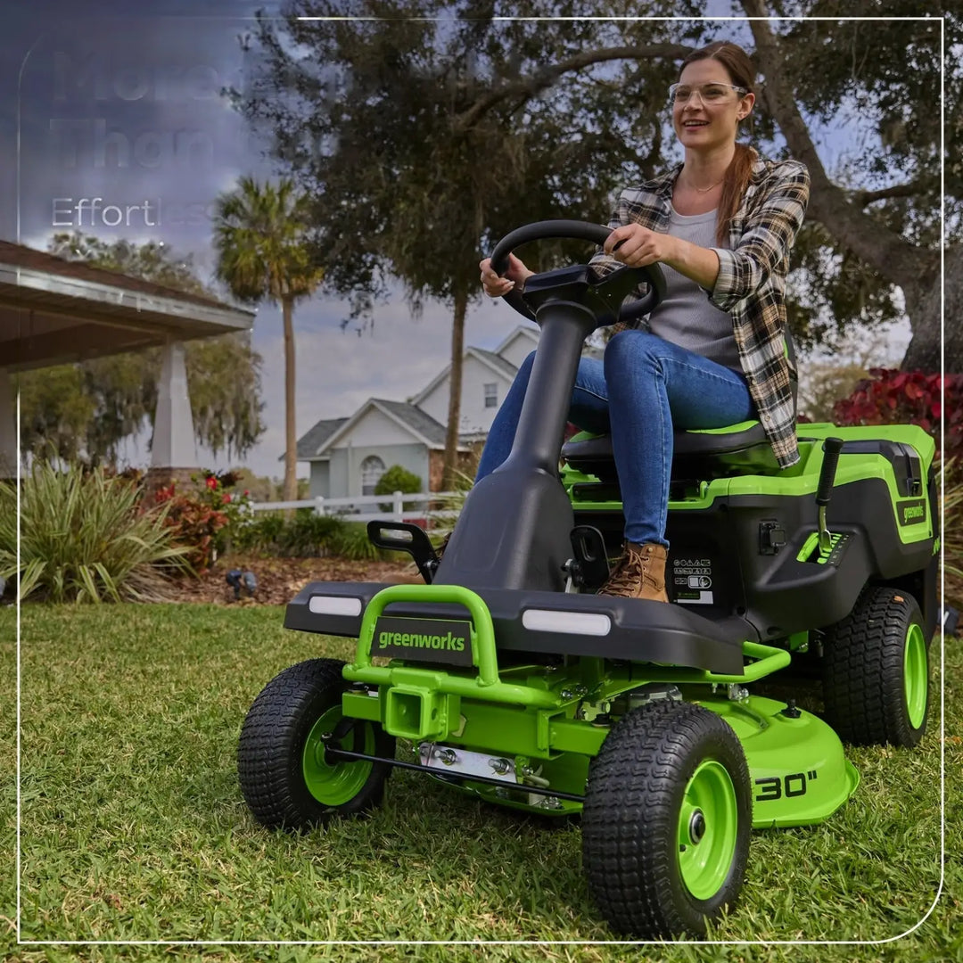 60V 30” CrossoverT Riding Lawn Tractor with (2) 8.0 Ah, (2) 4.0 Ah Batteries & 600-Watt Charger, CRT3061